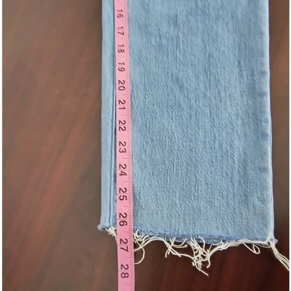 Madewell Classic Straight Jeans Women's Sz 27 Frayed Hem  Hi Rise - Picture 11 of 15